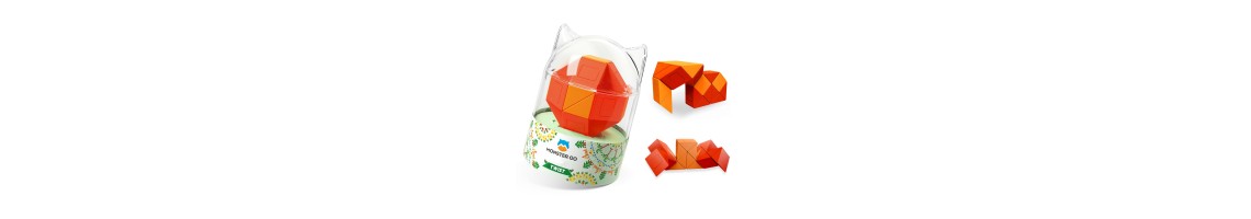 MonsterGo Snake Puzzle, Moe Can ver (Orange&Red)